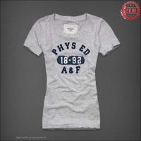 dames abercrombie fitch korte tees 1892 lichtgrijs Nieuwe Website 7nch3937